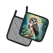 Load image into Gallery viewer, Spectacled Owl Pot Holders - Set of 2 Decorative Kitchen Helpers | Made in the USA