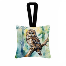 Load image into Gallery viewer, Spotted Owl Hanging Square Fabric Ornament 3.5 × 3.5