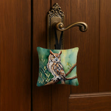 Load image into Gallery viewer, Western Screech Owl Hanging Square Fabric Ornament 3.5 × 3.5