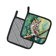 Load image into Gallery viewer, Western Screech Owl Pot Holders - Set of 2 Decorative Kitchen Helpers | Made in the USA