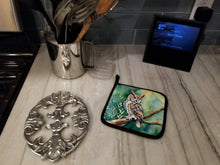 Load image into Gallery viewer, Western Screech Owl Pot Holders - Set of 2 Decorative Kitchen Helpers | Made in the USA