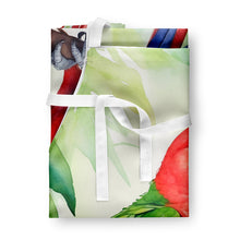 Load image into Gallery viewer, Eclectus Parrot Apron – Artist-Designed Kitchen, BBQ &amp; Craft Apron