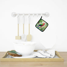 Load image into Gallery viewer, Eclectus Parrot Pot Holders - Set of 2 Decorative Kitchen Helpers | Made in the USA