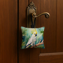 Load image into Gallery viewer, Sulphurcrested Cockatoo Hanging Square Fabric Ornament 3.5 × 3.5