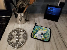 Load image into Gallery viewer, Sulphurcrested Cockatoo Pot Holders - Set of 2 Decorative Kitchen Helpers | Made in the USA