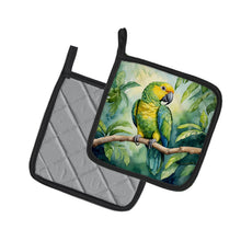 Load image into Gallery viewer, Yellownaped Amazon Parrot Pot Holders - Set of 2 Decorative Kitchen Helpers | Made in the USA