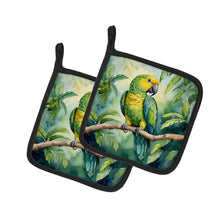 Load image into Gallery viewer, Yellownaped Amazon Parrot Pot Holders - Set of 2 Decorative Kitchen Helpers | Made in the USA