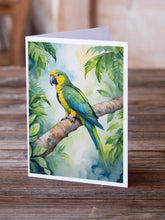Load image into Gallery viewer, Yellownaped Amazon Parrot Greeting Cards - Blank Note Cards – 8-Pack of Artist-Designed Cards with Envelopes