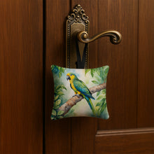 Load image into Gallery viewer, Yellownaped Amazon Parrot Hanging Square Fabric Ornament 3.5 × 3.5