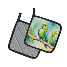 Load image into Gallery viewer, Parrotlet Pot Holders - Set of 2 Decorative Kitchen Helpers | Made in the USA