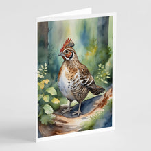 Load image into Gallery viewer, Pennsylvania Ruffed Grouse Greeting Cards - Blank Note Cards – 8-Pack of Artist-Designed Cards with Envelopes