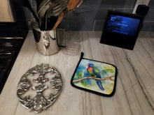 Load image into Gallery viewer, Pionus Pot Holders - Set of 2 Decorative Kitchen Helpers | Made in the USA