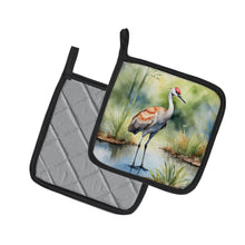 Load image into Gallery viewer, Sandhill Crane Pot Holders - Set of 2 Decorative Kitchen Helpers | Made in the USA