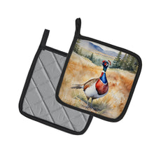 Load image into Gallery viewer, South Dakota Ringnecked Pheasant Pot Holders - Set of 2 Decorative Kitchen Helpers | Made in the USA