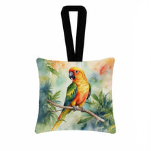Load image into Gallery viewer, Sun Conure Hanging Square Fabric Ornament 3.5 × 3.5