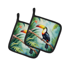 Load image into Gallery viewer, Toucan Pot Holders - Set of 2 Decorative Kitchen Helpers | Made in the USA
