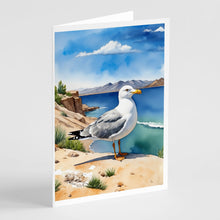 Load image into Gallery viewer, Utah California Gull Greeting Cards - Blank Note Cards – 8-Pack of Artist-Designed Cards with Envelopes
