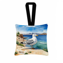 Load image into Gallery viewer, Utah California Gull Hanging Square Fabric Ornament 3.5 × 3.5