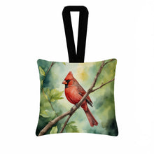 Load image into Gallery viewer, West Virginia Northern CardInal Hanging Square Fabric Ornament 3.5 × 3.5