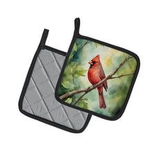 Load image into Gallery viewer, West Virginia Northern CardInal Pot Holders - Set of 2 Decorative Kitchen Helpers | Made in the USA
