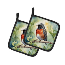 Load image into Gallery viewer, Wisconsin American Robin Pot Holders - Set of 2 Decorative Kitchen Helpers | Made in the USA