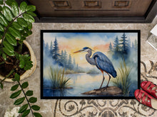 Load image into Gallery viewer, Blue Heron Emerging as the day fades Doormat - 18X27 Indoor / Outdoor Rug | Made in USA