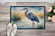 Load image into Gallery viewer, Blue Heron Emerging as the day fades Doormat - 18X27 Indoor / Outdoor Rug | Made in USA
