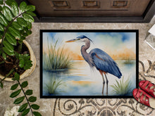 Load image into Gallery viewer, Blue Heron Emerging as the day fades Doormat - 18X27 Indoor / Outdoor Rug | Made in USA