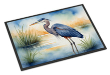 Load image into Gallery viewer, Blue Heron Emerging as the day fades Doormat - 18X27 Indoor / Outdoor Rug | Made in USA