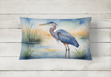 Load image into Gallery viewer, Blue Heron Emerging as the day fades Throw Pillow