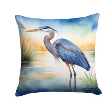 Load image into Gallery viewer, Blue Heron Emerging as the day fades Throw Pillow