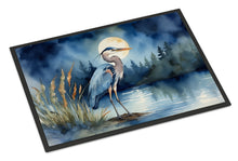 Load image into Gallery viewer, Blue Heron Under the Moonlight Doormat-24x36 Indoor / Outdoor Rug | Made in USA