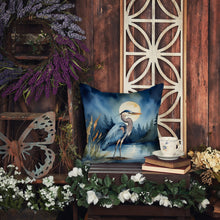 Load image into Gallery viewer, Blue Heron Under the Moonlight Throw Pillow