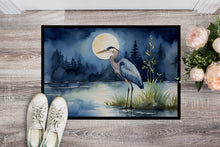 Load image into Gallery viewer, Blue Heron Under the Moonlight Doormat-24x36 Indoor / Outdoor Rug | Made in USA