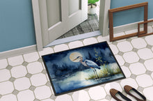 Load image into Gallery viewer, Blue Heron Under the Moonlight Doormat-24x36 Indoor / Outdoor Rug | Made in USA