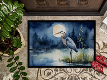 Load image into Gallery viewer, Blue Heron Under the Moonlight Doormat - 18X27 Indoor / Outdoor Rug | Made in USA