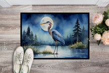 Load image into Gallery viewer, Blue Heron Under the Moonlight Doormat-24x36 Indoor / Outdoor Rug | Made in USA