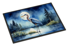 Load image into Gallery viewer, Blue Heron Under the Moonlight Doormat-24x36 Indoor / Outdoor Rug | Made in USA