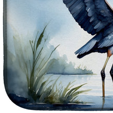 Load image into Gallery viewer, Blue Heron Under the Moonlight Dish Drying Mat