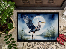 Load image into Gallery viewer, Blue Heron Under the Moonlight Doormat-24x36 Indoor / Outdoor Rug | Made in USA