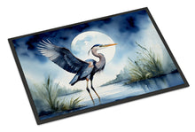 Load image into Gallery viewer, Blue Heron Under the Moonlight Doormat - 18X27 Indoor / Outdoor Rug | Made in USA