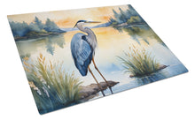 Load image into Gallery viewer, Blue Heron in the Golden Hour Glass Cutting Boards – Durable, Decorative Kitchen Art