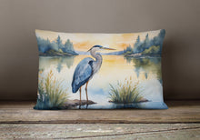 Load image into Gallery viewer, Blue Heron in the Golden Hour Throw Pillow