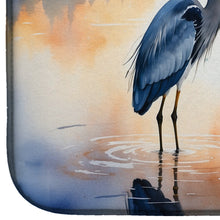 Load image into Gallery viewer, Blue Heron in the Golden Hour Dish Drying Mat