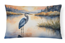 Load image into Gallery viewer, Blue Heron in the Golden Hour Throw Pillow