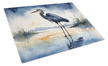 Load image into Gallery viewer, Blue Heron Barely Lit Sky Glass Cutting Boards – Durable, Decorative Kitchen Art