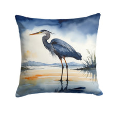 Load image into Gallery viewer, Blue Heron Barely Lit Sky Throw Pillow - 14x14 Decorative Pillow – Art for Your Home &amp; Patio