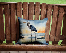 Load image into Gallery viewer, Blue Heron Barely Lit Sky Throw Pillow - 14x14 Decorative Pillow – Art for Your Home &amp; Patio