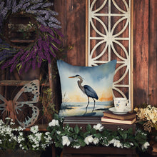 Load image into Gallery viewer, Blue Heron Barely Lit Sky Throw Pillow