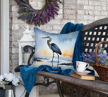 Load image into Gallery viewer, Blue Heron Barely Lit Sky Throw Pillow